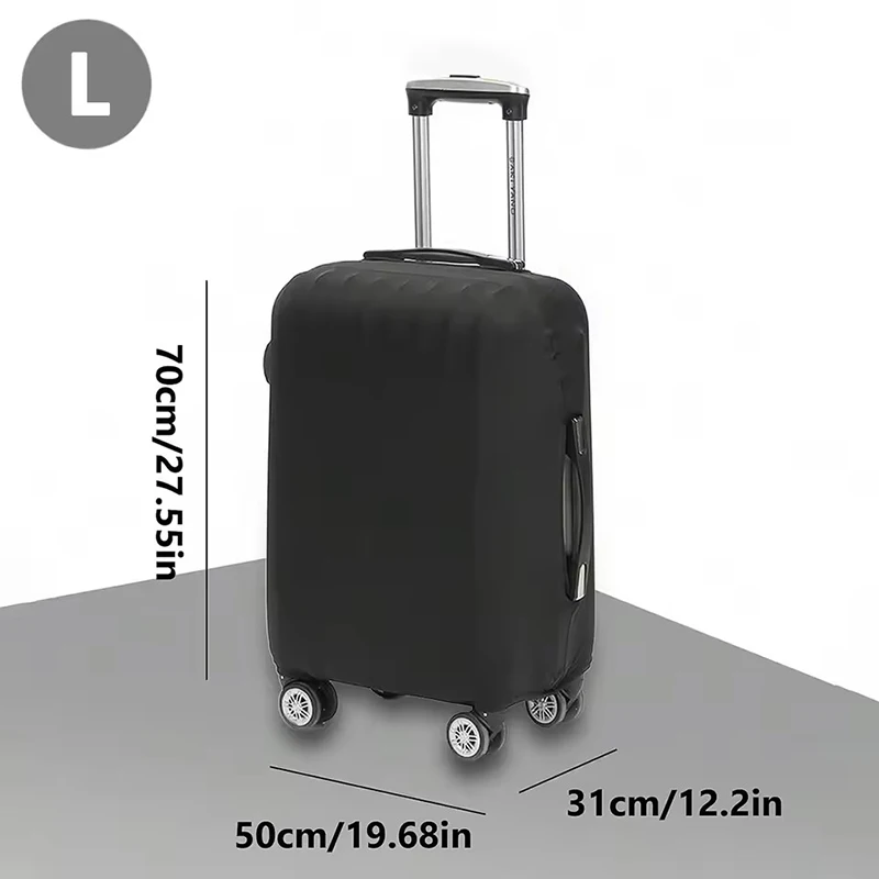 housse de protection pour valise de voyage à la mode, housse de protection pour bagages, couleur unie, adaptée aux valises de 18 à 32 pouces. zmt