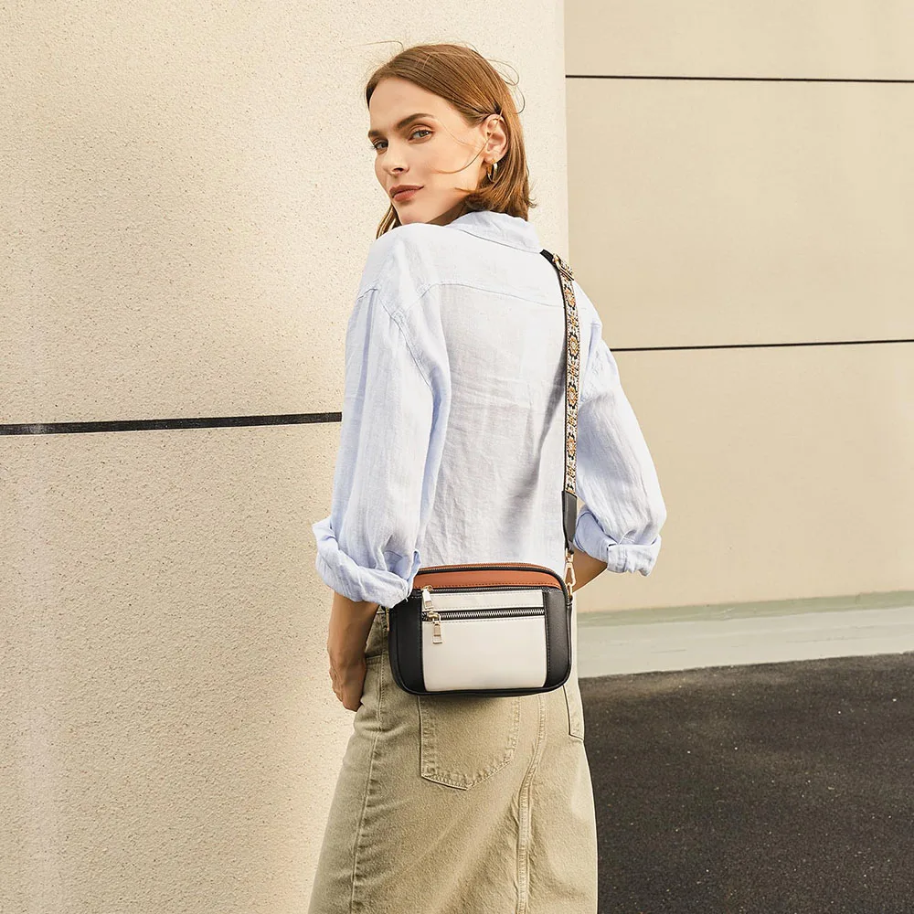 sacs à bandoulière pour femmes élégants avec sangle réglable sacs de luxe sac à main de créateurs élégant sac à bandoulière à large sangle