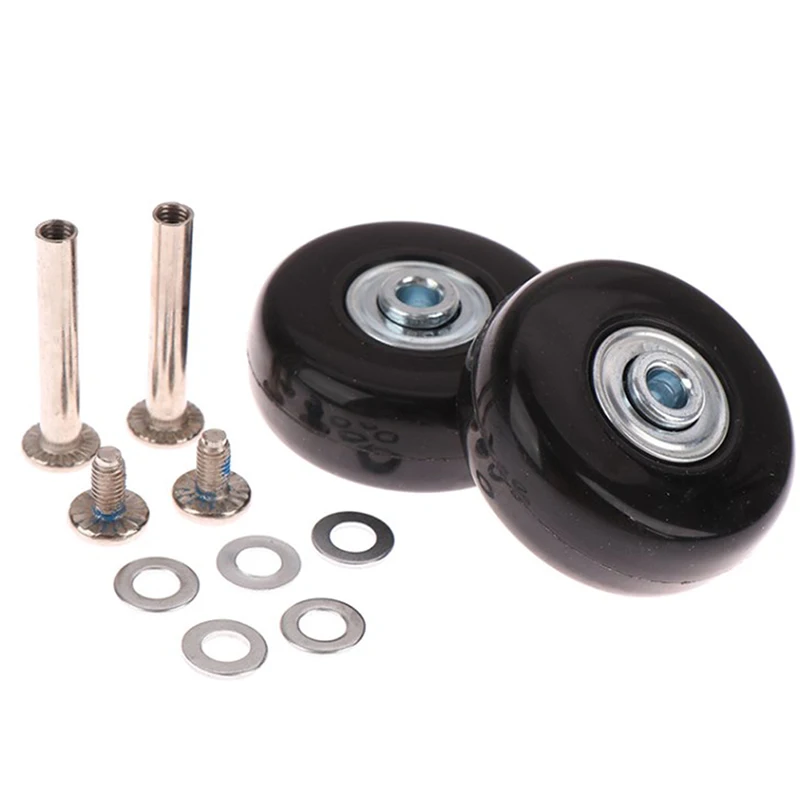 roues de remplacement pour valise à bagages, pièces de valise, essieux durables, roulettes flexibles à degré coulissant, dia50/54/60mm