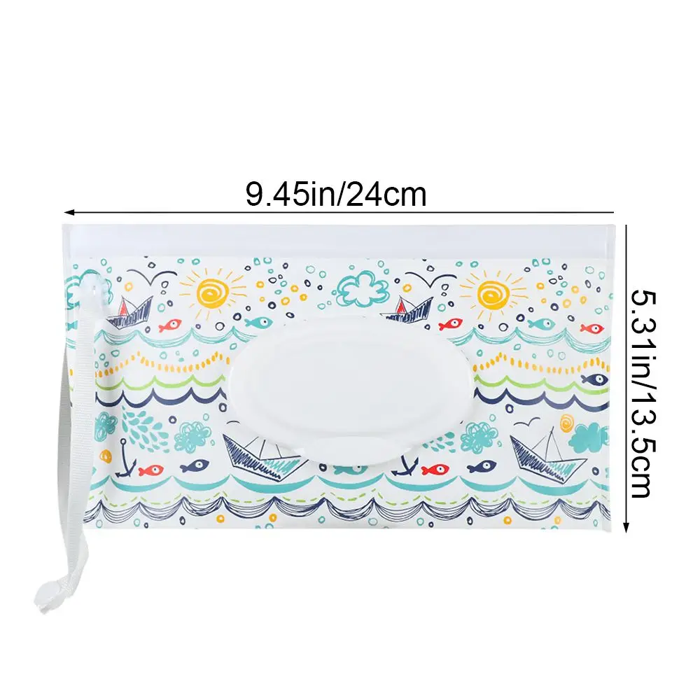 Étui de transport utile à la mode, produit portable pour bébé, couvercle rabattable, pochette cosmétique, boîte à mouchoirs, sac de lingettes humides, accessoires de poussette
