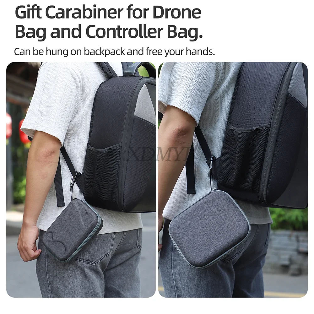 valise de protection pour télécommande dji mini 5 pro rc 2/rc n3, sac à bandoulière, sac à main, mallette de transport, sac de rangement, accessoire de drone