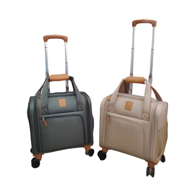 valise à bagages roulante pour conduite aérienne, sous le siège, valise pilote légère de 16 pouces pour hommes et femmes, sacs à roulettes