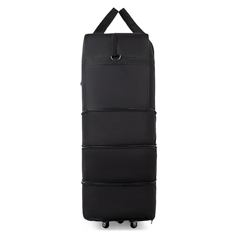 sac à bagages avec roulettes extensible pliant oxford chariot valise unisexe sac de transport week end voyage avion sac de rangement de bagages