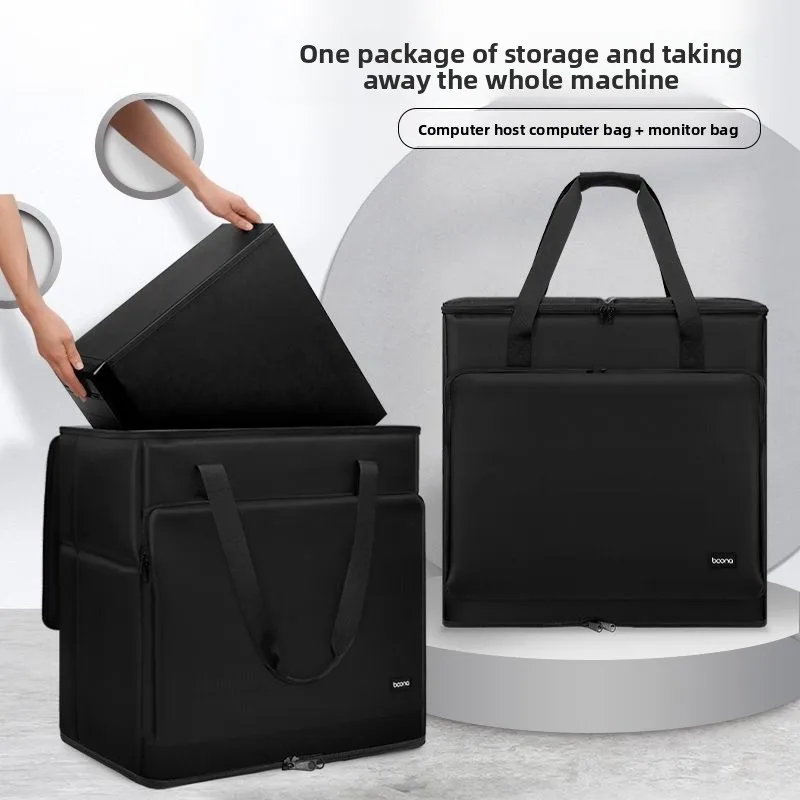 sacs pour ordinateur portable, rangement pour ordinateur de bureau, hôte de bagages, moniteur 24 pouces 27 pouces, charter pour ordinateur, boîtier de chariot amovible