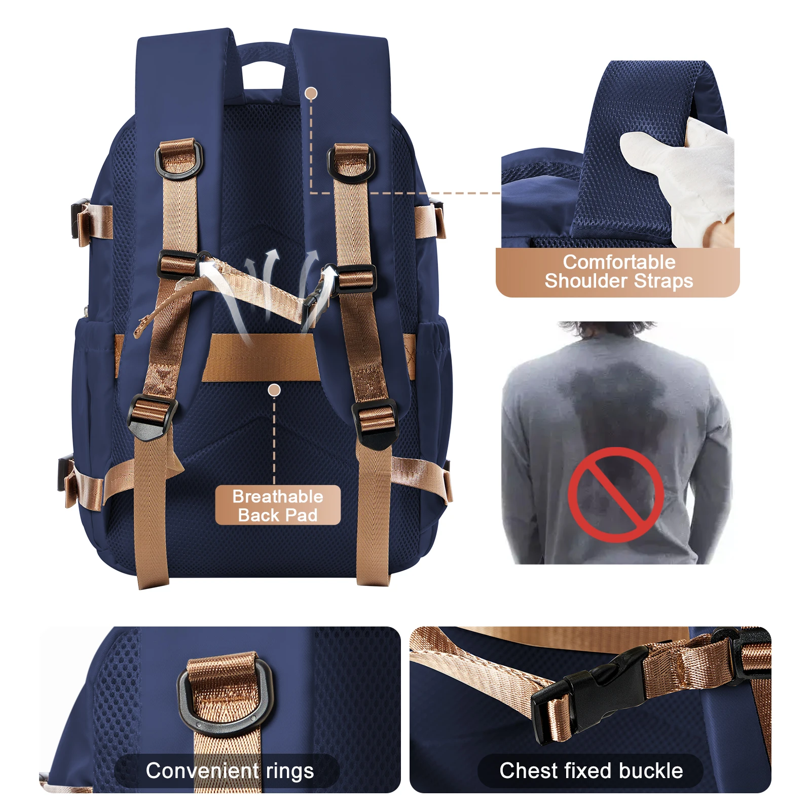sacs à dos de voyage ryanair 40x20x25 sac de cabine sac à dos pour ordinateur portable femme élégant sacs à main étanche mochila école d'affaires backpa