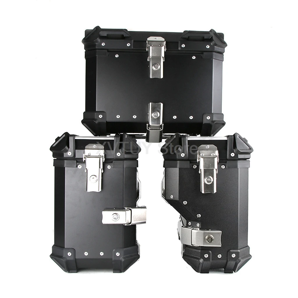boîte arrière universelle pour moto, valise de voyage étanche pour casque, grande capacité 38l 45l avec coffre de verrouillage pour voyage d'équitation
