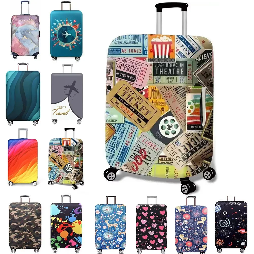 housse de bagage housse de valise extensible protecteur de bagage bagages housse anti-poussière convient 18-32 pouces valise étui organisateur de voyage