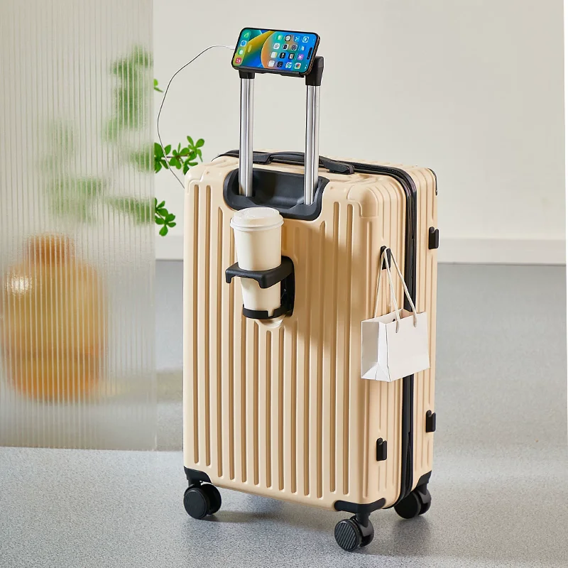 sac de voyage pour bagages à la mode, valise à bagages de 20/24 pouces, valise à serrure combinée