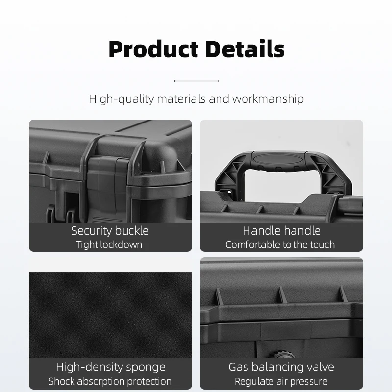 mallette de rangement à coque rigide pour dji air 3/3s, boîte de transport, valise portable de grande capacité pour accessoires de rangement de drone rc 2/ n2