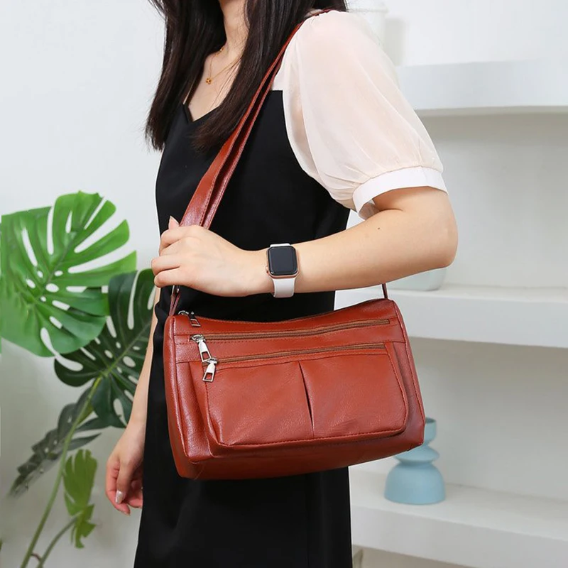 sac pour femmes 2025 tendance sacs à main coréens concepteur de luxe marque dames sacs à bandoulière en cuir souple mode polyvalent sac à bandoulière