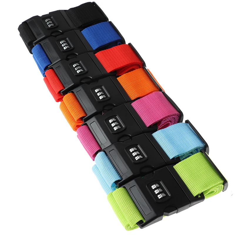 valise à bagages de voyage, verrouillage sécurisé, sangle d'emballage en nylon durable, 1 pièce
