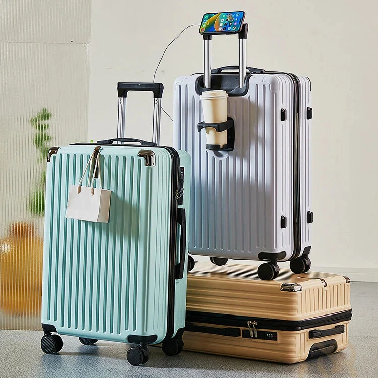 Sac de voyage pour bagages à la mode, valise à bagages de 20/24 pouces, valise à serrure combinée
