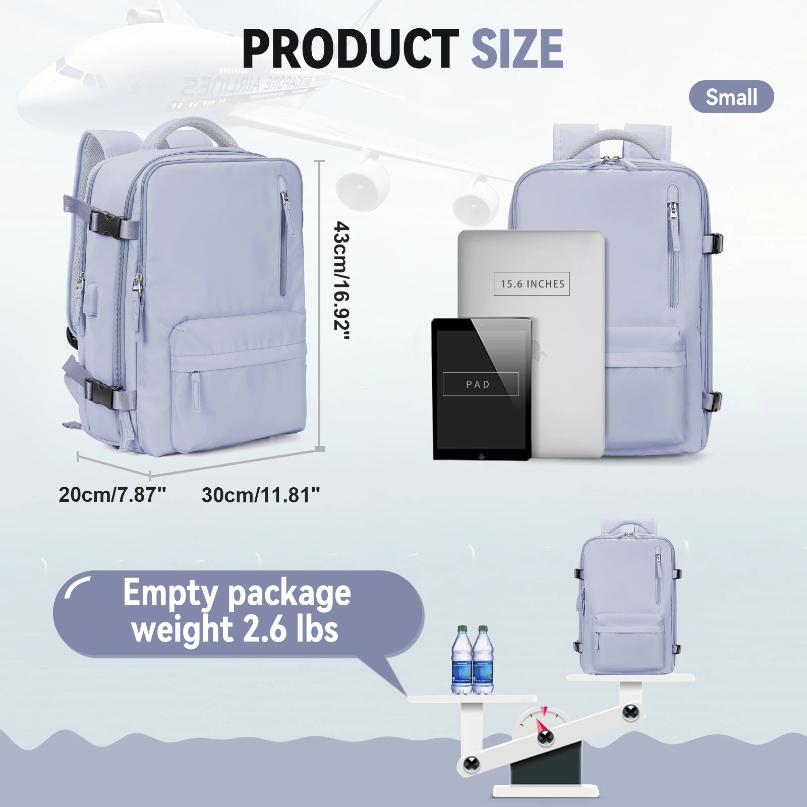 sac à dos pour bagages à main 40x30x20, sac à dos de cabine de voyage pour dames, sac à dos étanche, sac à dos pour ordinateur portable à main pour hommes, sac