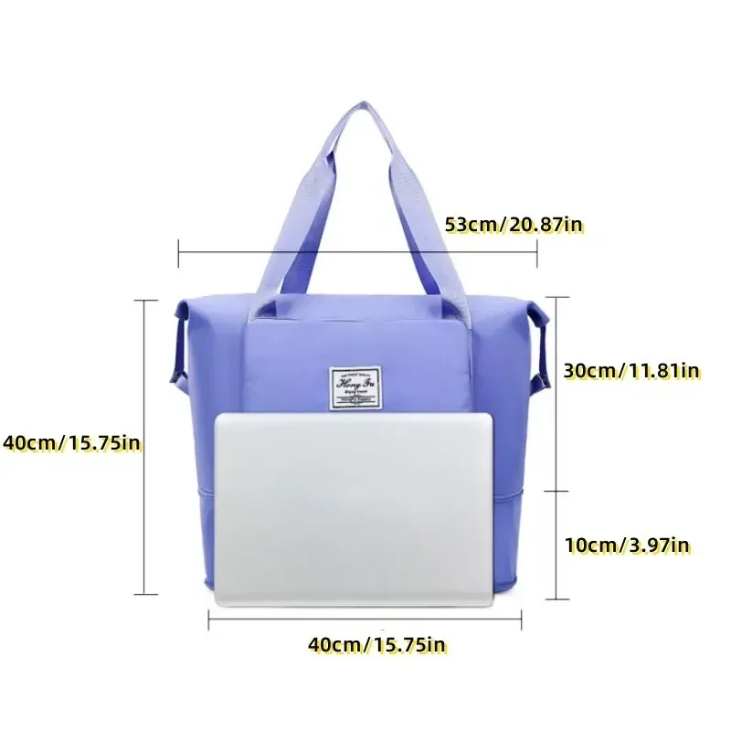 bagage pliable de taille moyenne pour femme, sac de voyage, sac de sport, sac de fitness, portable, grande capacité, stockage d'alter, courte distance