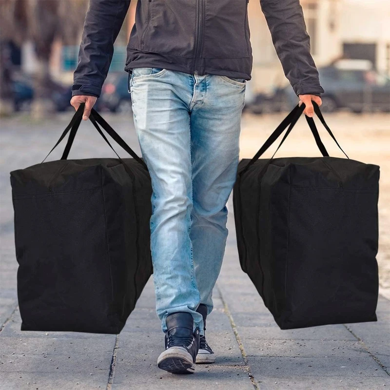 Sacs à bagages mobiles imperméables Extra larges, couleur unie, sac d'organisation de vêtements de grande capacité, outil d'organisation de rangement à domicile