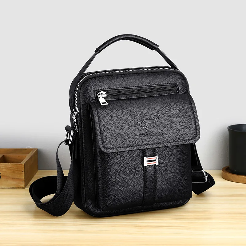 Nouveau sac à main pour hommes sac à bandoulière décontracté à la mode sacs en cuir imperméables de haute qualité sac de taille de grande capacité sac croisé