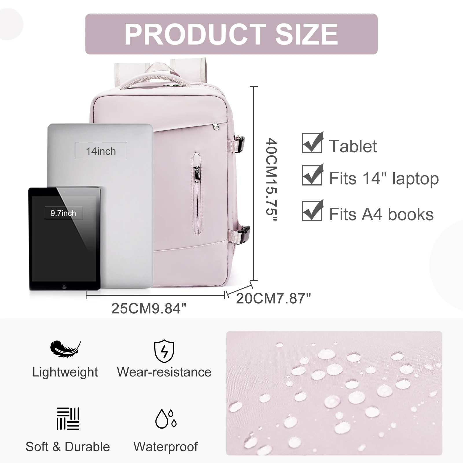 sac à dos femme valise de voyage sac de cabine avion ryanair 40x20x25 sac de voyage avion hommes laotop sac à dos wizzair continuer