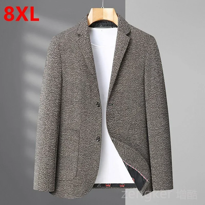 Veste de costume pour hommes, taille Extra-large, printemps-automne, business, grande taille, ample, hauts décontractés, blazer pour hommes 8XL 7XL 6XL