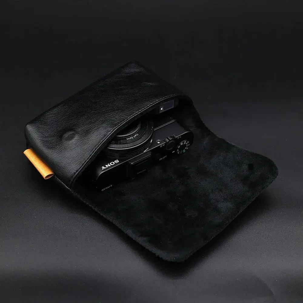 Étui souple en cuir pu pour appareil photo, léger et confortable, sac de rangement pour appareil photo, résistant aux chocs, compact, équipement de photographie