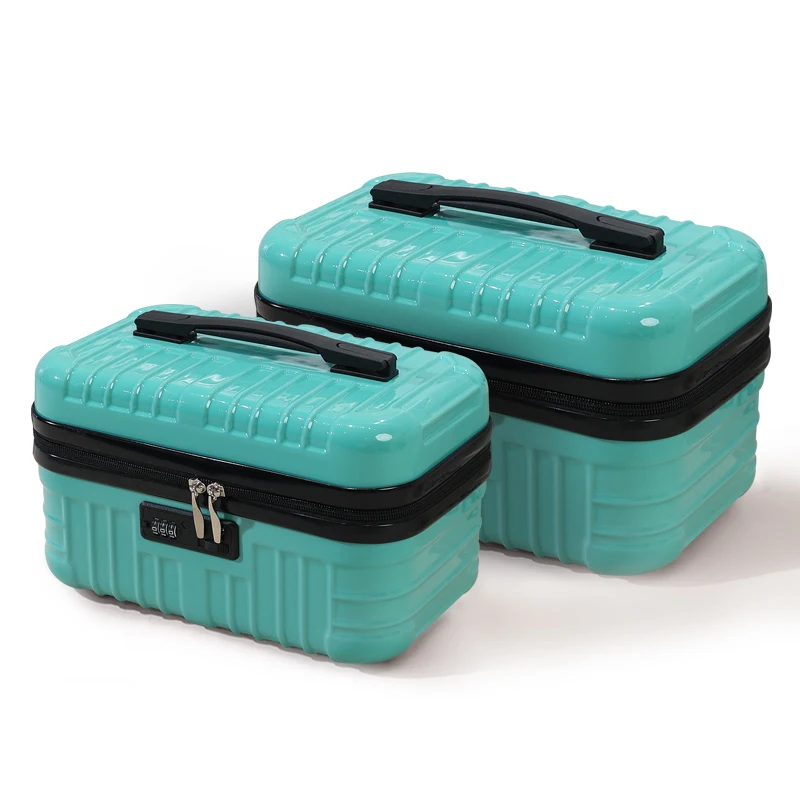valise portable de 16 pouces, petit compartiment à bagages, sac de maquillage, boîte de rangement, boîte de voyage, valise légère et portable de 18 pouces