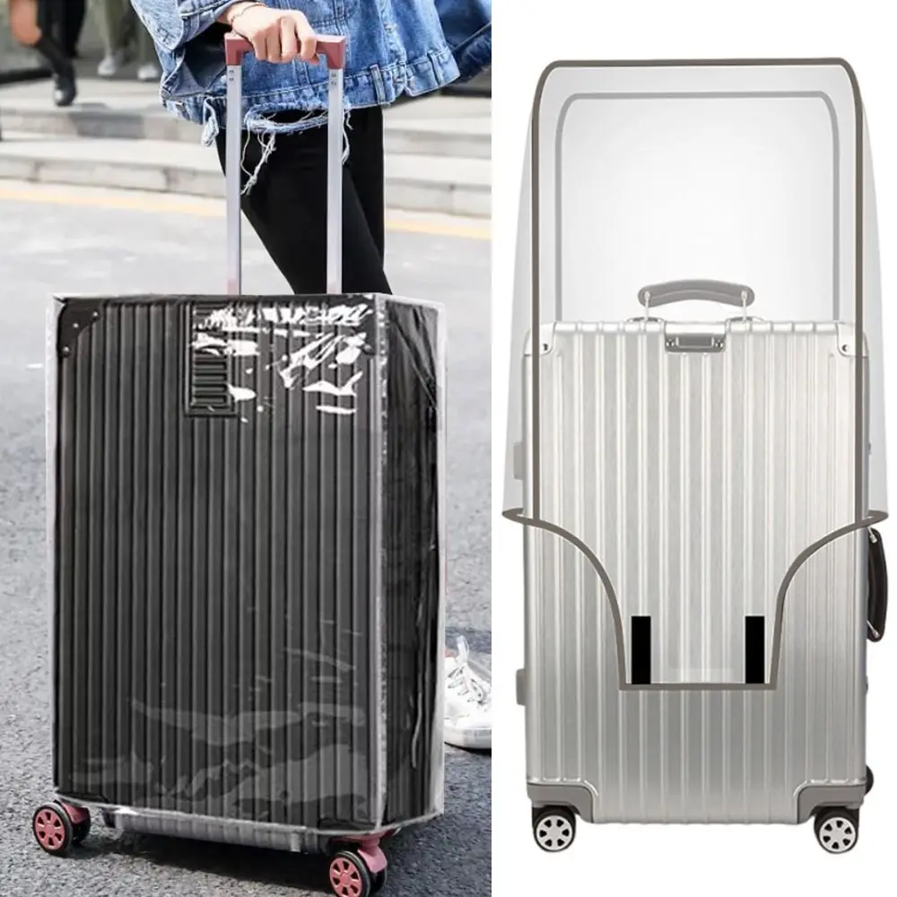 juste de bagage de voyage transparente, housses de protection étanches, housses de protection anti-poussière pour valise de 16 à 30 pouces