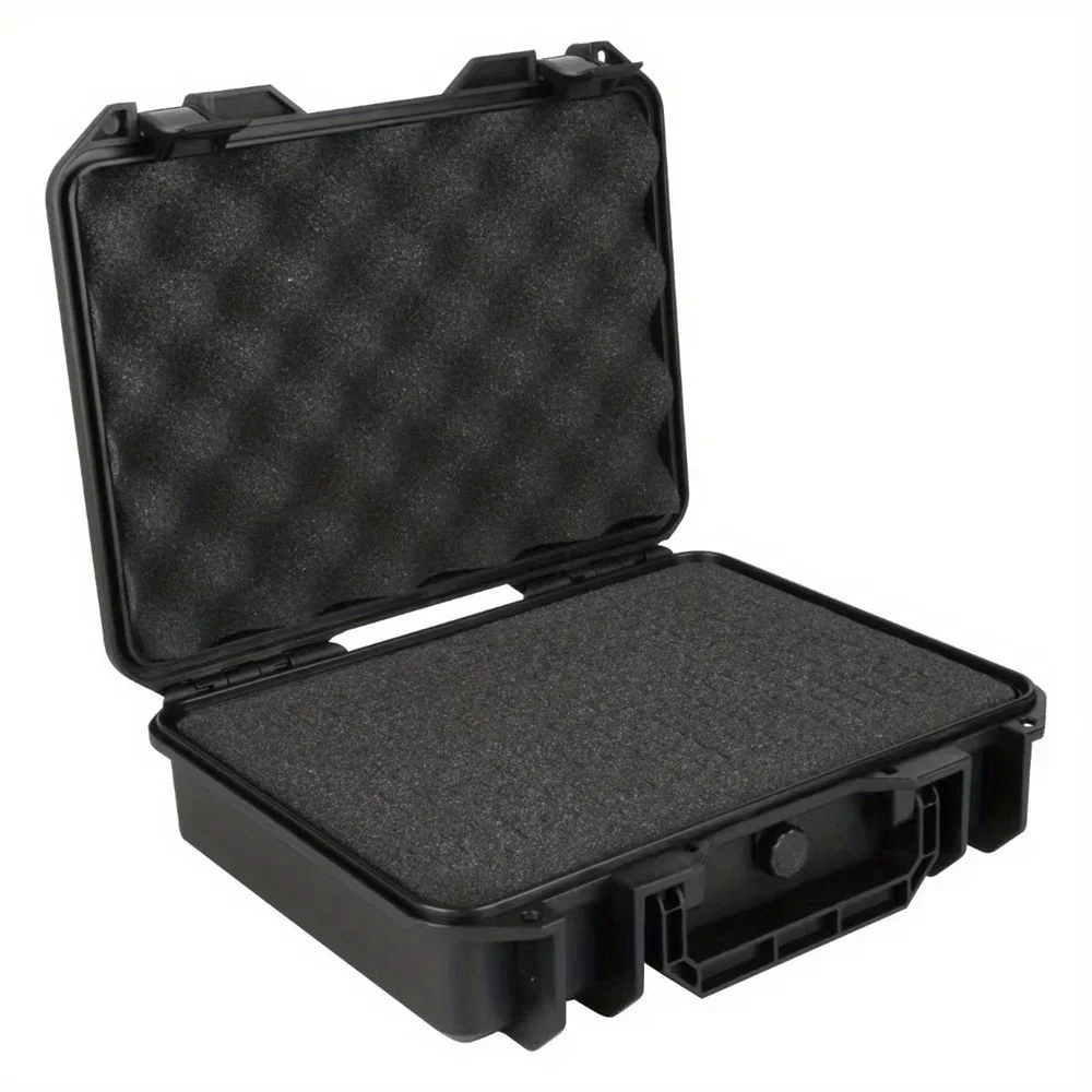 Étui de transport rigide étanche, boîte à outils avec boîte de rangement d'éponge prédécoupée, protection de sécurité, organisateur, boîte de matériel résistante aux chocs