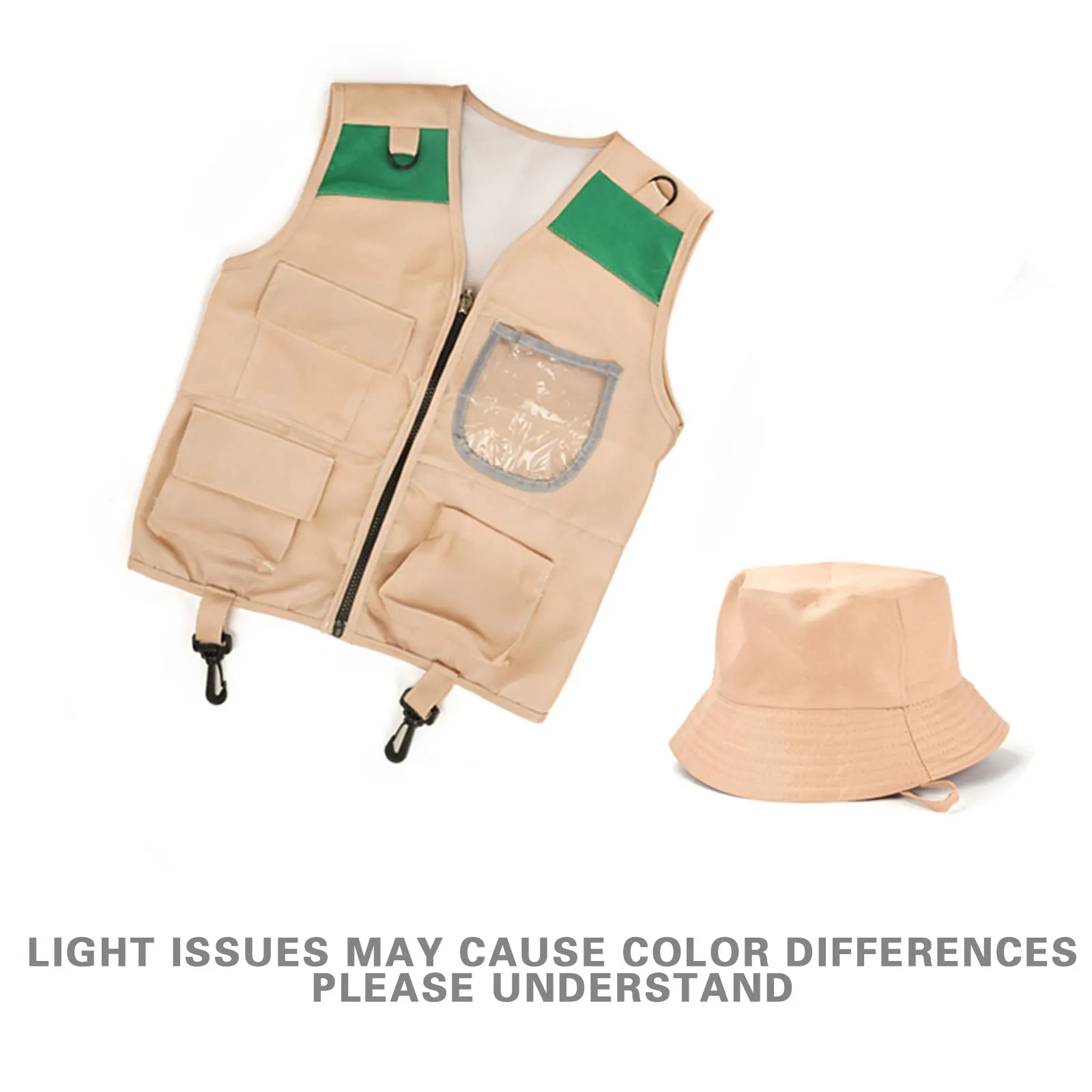 ensemble de gilet d'aventure en plein air pour enfants, jeu de rôle de cosplay, vêtements de performance d'aventurier en plein air