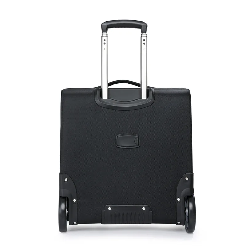valises de voyage de 19 pouces, bagages roulants, sac pour ordinateur portable d'embarquement d'affaires, boîtier de chariot en tissu oxford avec grandes roues, bagage à main