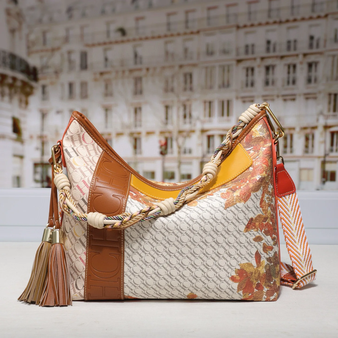 sac à main à motifs de luxe pour femmes – fourre tout convertible polyvalent et sac à main à bandoulière, sac à bandoulière imprimé chic, sac de travail spacieux