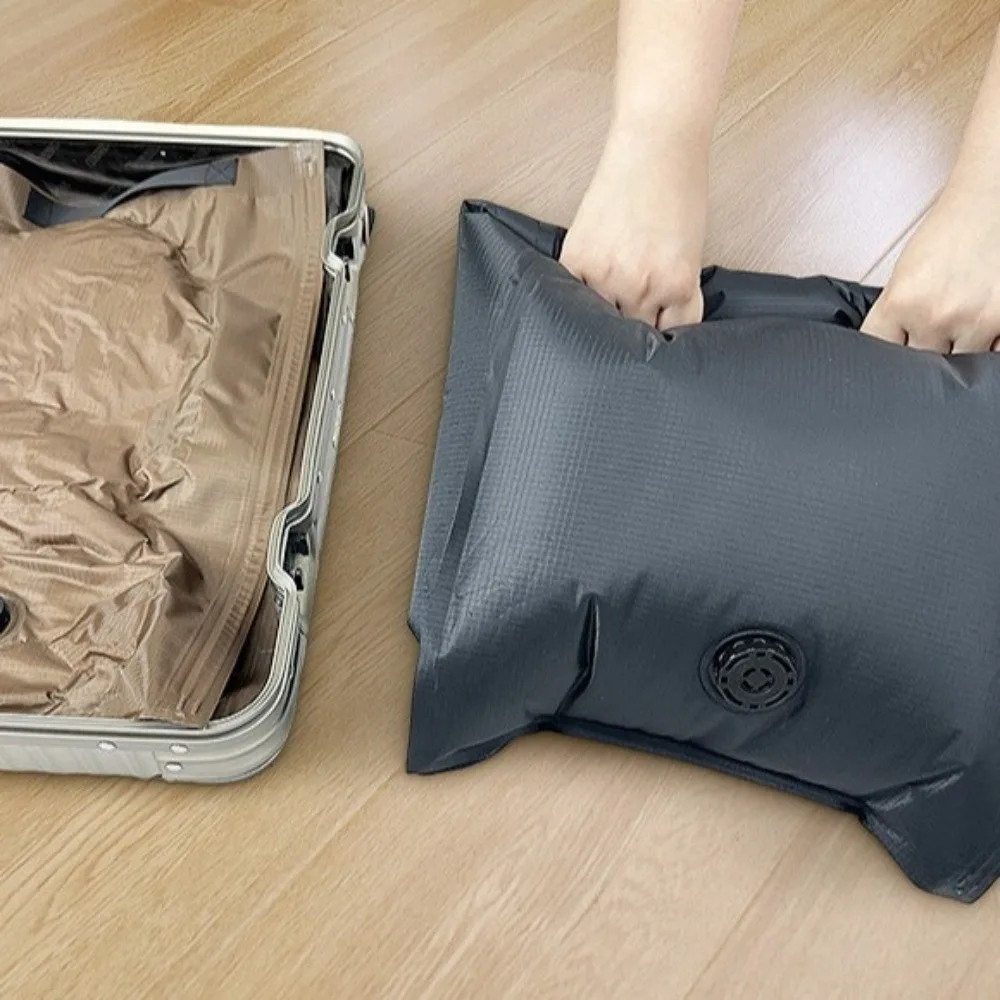 sacs de rangement sous vide de grande capacité, sacs d'emballage de voyage enroulables à main étanches, valise anti poussière et étanche à l'humidité, cube pour vêtements