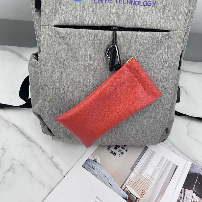 sac à lunettes en pu souple, étui pour lunettes de soleil, sac de transport, pochette à lunettes fermée automatique, housse de protection pour rangement de câbles de données pour écouteurs