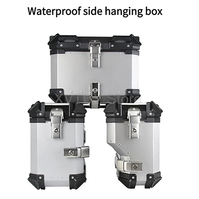 Boîte arrière universelle pour Moto, valise de voyage étanche pour casque, grande capacité 38L 45L avec coffre de verrouillage pour voyage d'équitation