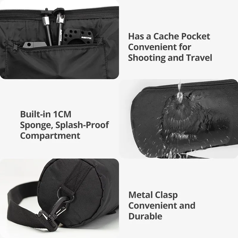 sac de transport rembourré pour appareil photo, monopode, trépied, étui, support léger, sac de transport, parapluie, boîte à lumière, 50cm 125cm