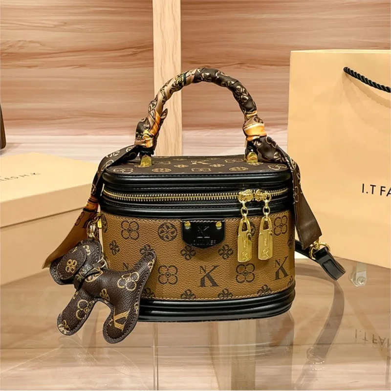 Sac à main de marque de luxe 2025, nouveau sac de boîte de styliste haut de gamme, sac seau, sac croisé diagonale à une épaule, à la mode