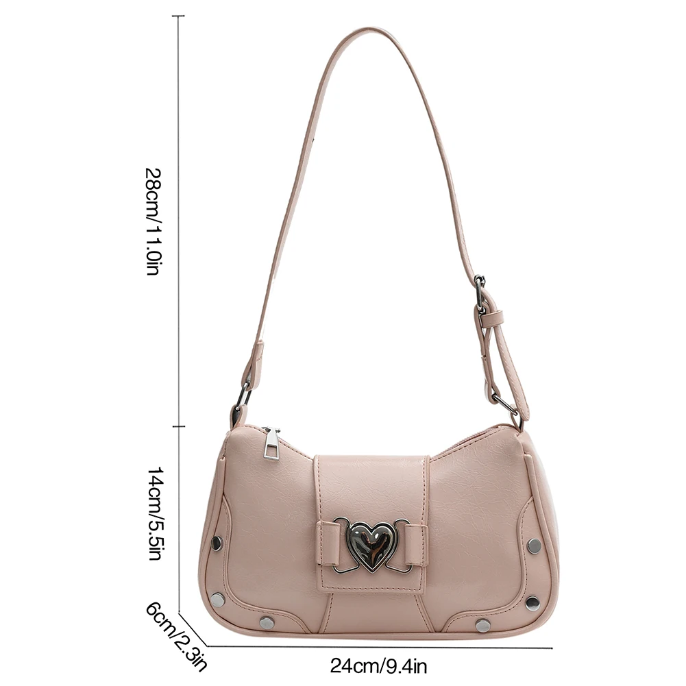 sacs à main de luxe sous les bras pour femmes, sacs à ati elles pour filles, sacs y2k, cuir pu, imperméables, design d'amour, épicé, initié, 2023