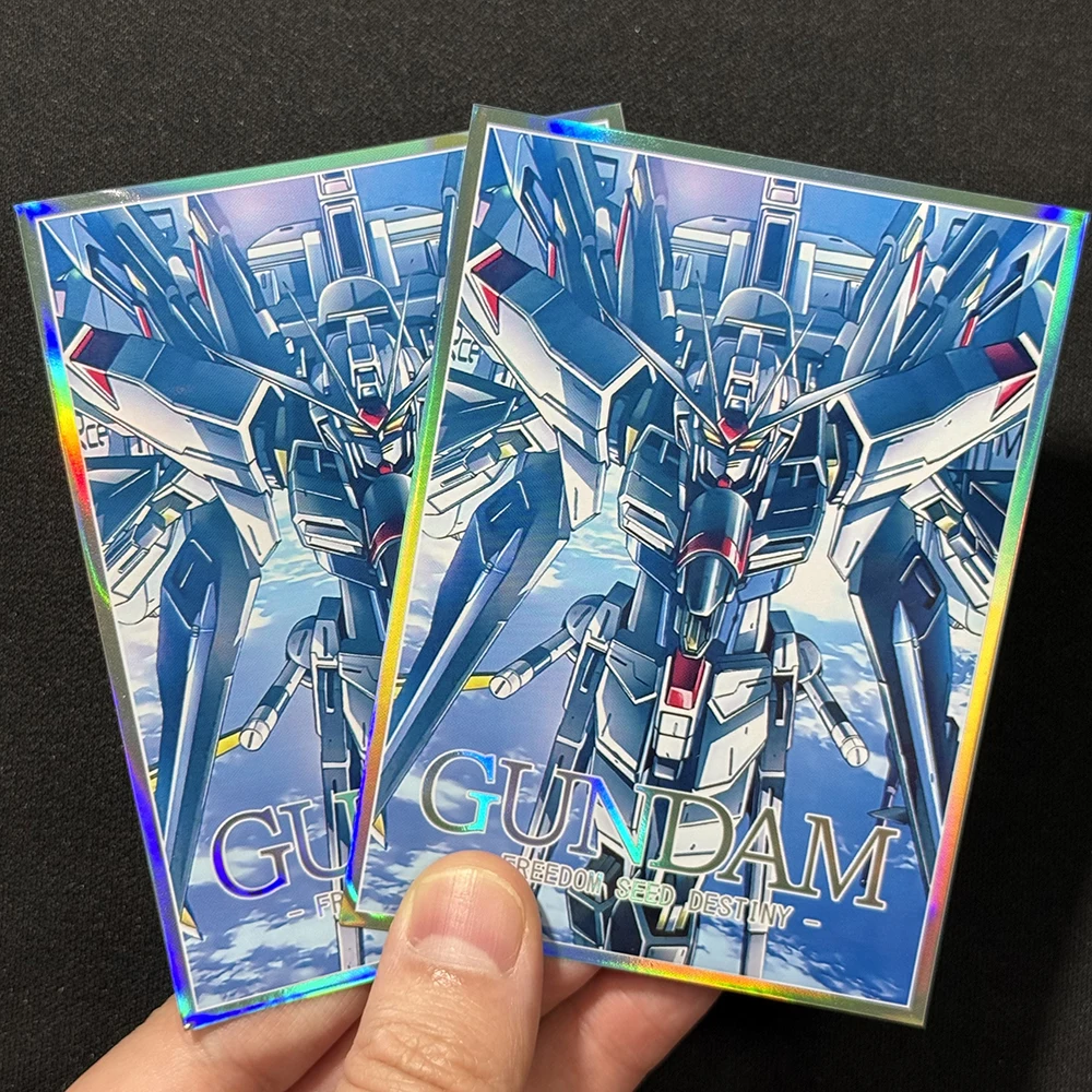 60 pièces manchons de cartes mecha taille standard protecteurs de cartes à collectionner feuille jeux protecteur cartes dossier étui 67x92mm