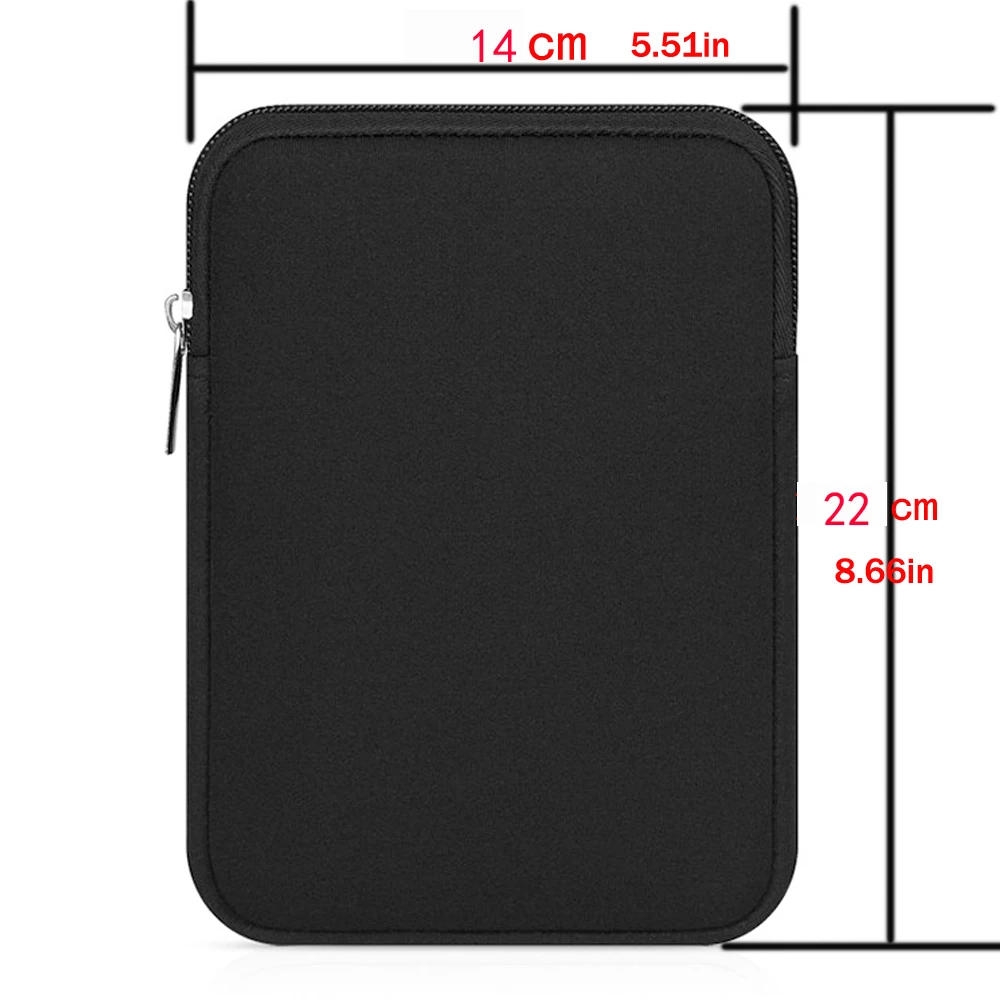 Étui pour tablette (14cm x 22cm) pour alldocube iplay 50 60 mini pro 8.4 ''(8'' 9''), pochette universelle en peluche douce avec fermeture éclair