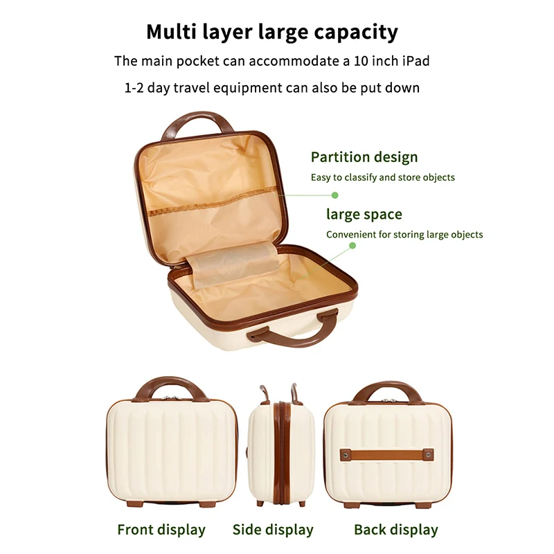 sac de boîte à cosmétiques portable de grande capacité, sac de rangement de cosmétiques souple et étanche, sac de lavage résistant à l'humidité, valise pour voyage à domicile