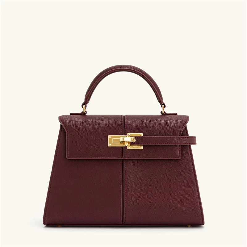 jw pei grand sac à main carré à bandoulière pour femme, sac haut de gamme, elise designer fashion, bordeaux, nouveau, 2025
