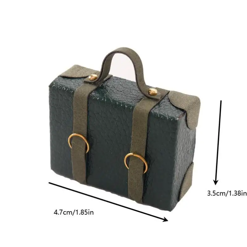 accessoire pour maison de poupée miniature 1:12, porte documents, modèle de valise, jouet