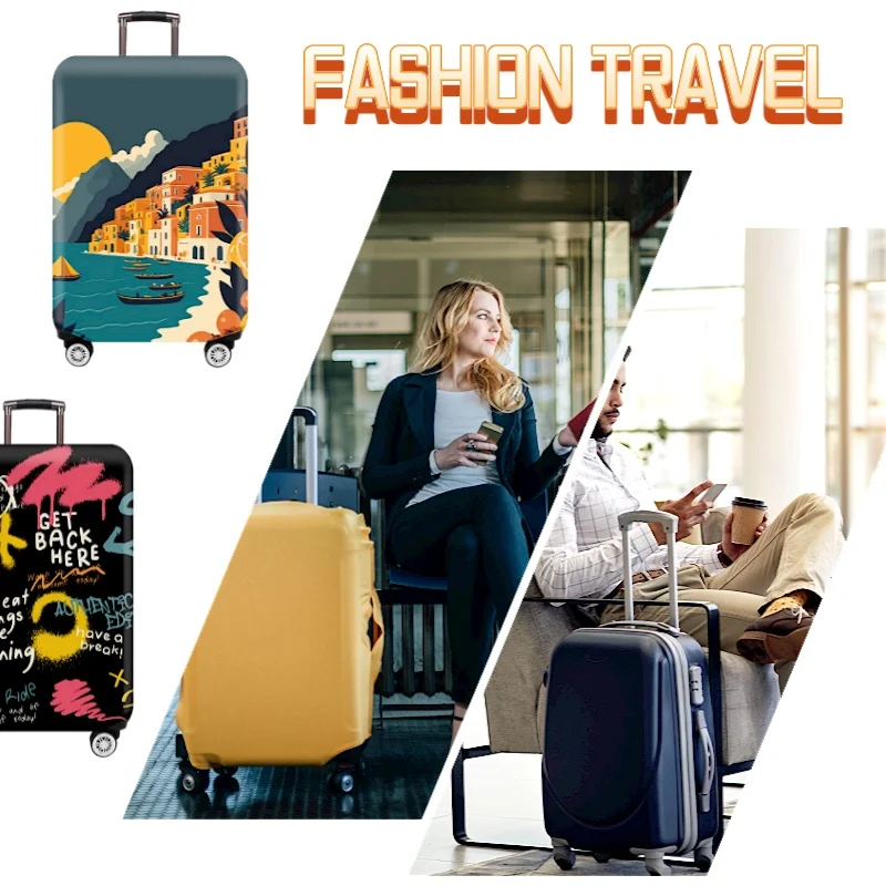 housse de protection élastique épaisse pour bagages, combinaison à fermeture éclair pour sac de 18 à 32 pouces, housse de valise, housse de chariot, accessoires de voyage