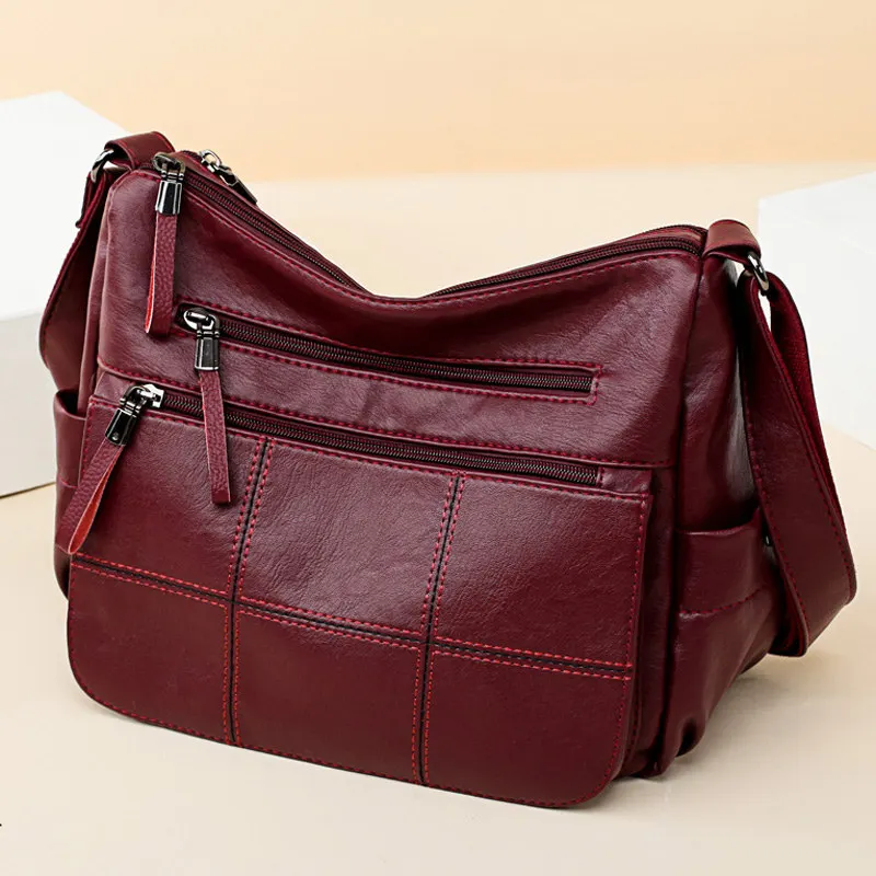 Sacs à main en cuir de luxe pour femmes, de bonne qualité, marque de styliste, porté croisé, 2024