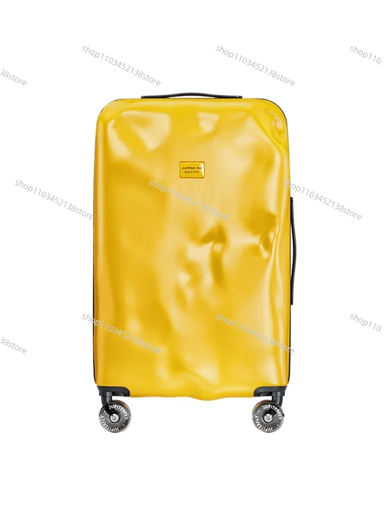 valise concave et convexe endommagée, boîtier de chariot, valise de grande capacité de 24 pouces, valise d'embarquement de 20 pouces, roue universelle silencieuse