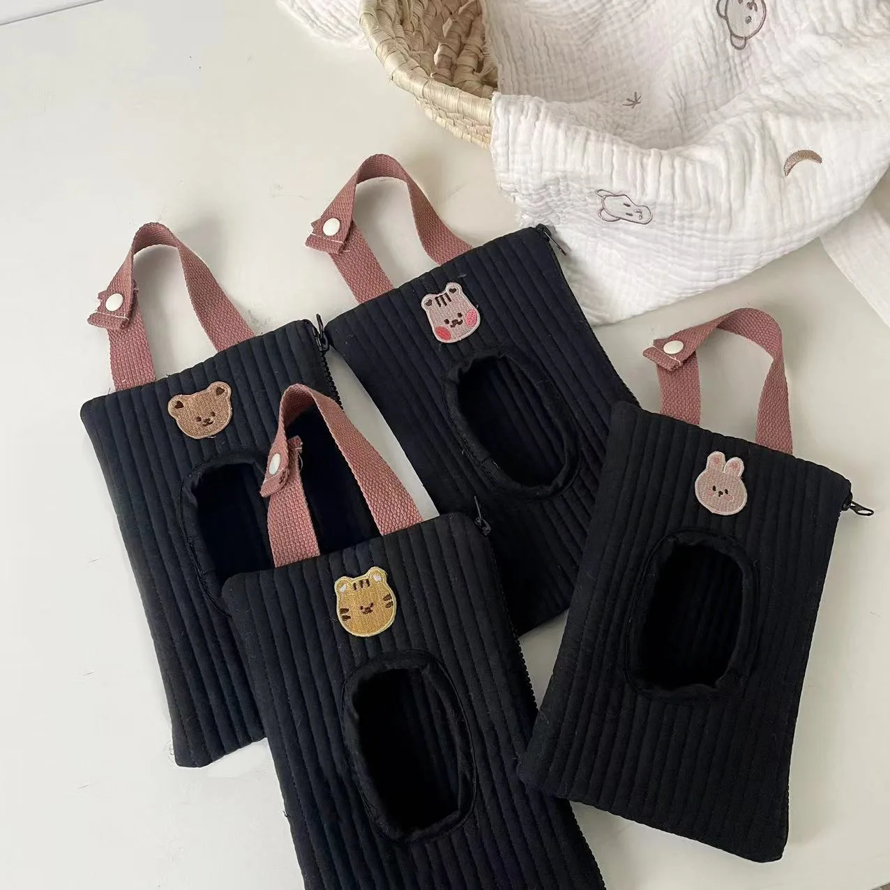 sac de rangement portable pour poussette de bébé, étui à lingettes, boîte à mouchoirs, housse de serviette, chariot pour nouveau né, voyage, voiture, accessoires, nouveau