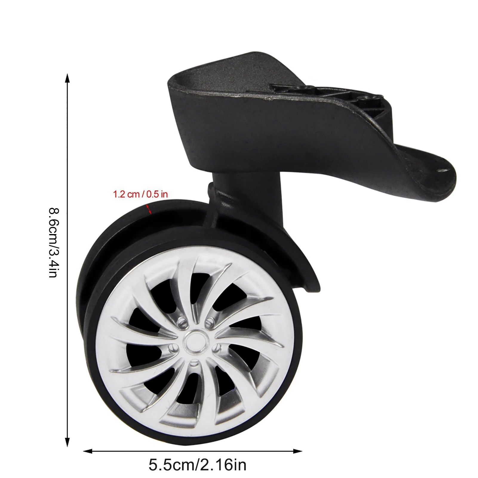 roue à bagages valise roues de remplacement roue pivotante remplacement bagages valise de voyage roues en plastique valise de voyage roues