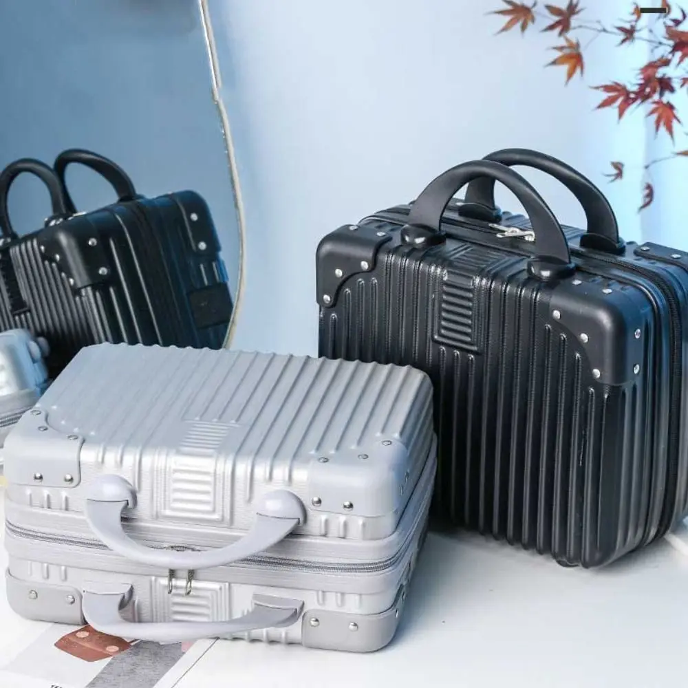 mini valise de voyage légère de 14 pouces, boîte à cosmétiques, organisateur de bagages à main étanche, étui de maquillage portable, petite mallette d'embarquement