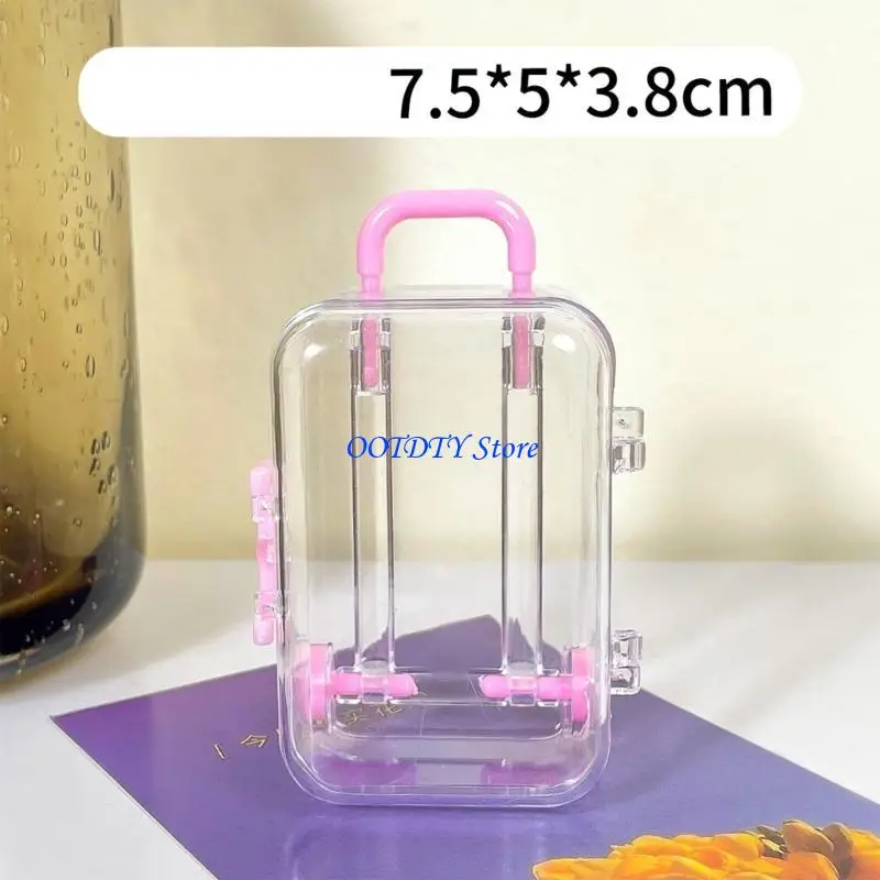 367a mini suitcase for dolls miniature dollhouse decoration small bugage rangement box