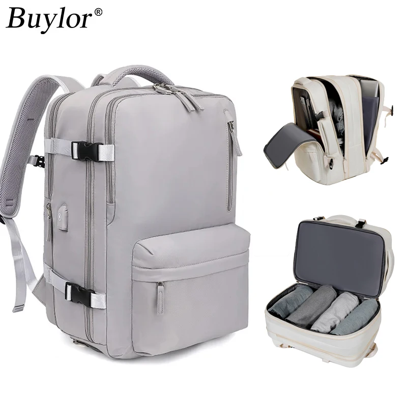 Buylor Easyjet 45x30x16 sac à dos de voyage femmes avion cabine bagages continuer 15 "sac à dos pour ordinateur portable grande capacité sac à dos de vol
