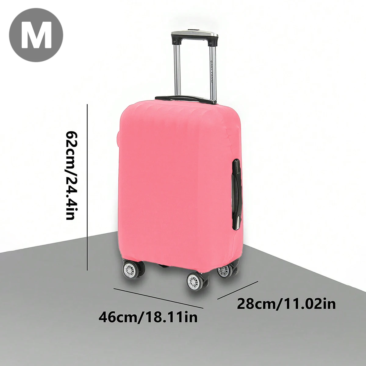 housse de protection pour valise de voyage à la mode, housse de protection pour bagages, couleur unie, adaptée aux valises de 18 à 32 pouces, a zmt
