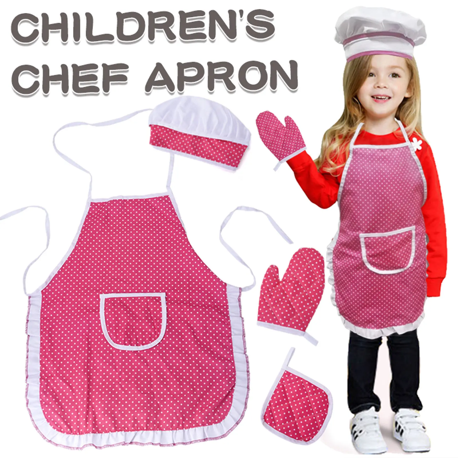 Costume de Chef pour enfants, jeu de rôle, tablier de cuisine, jouet